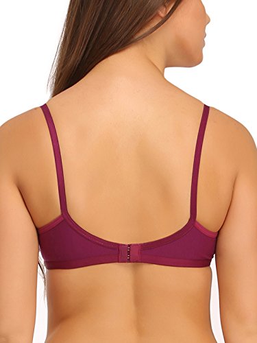 Image of Clovia Women's Cotton Full Cup Bra (BR0242P15 34C Purple 34 C)