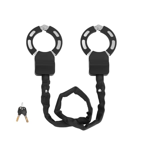 E Scooter Schloss Handschellenschloss mit Schlüssel mit Hoher Sicherheit und Kratzschutz-Gummihülle ideal für E-Scooter Roller Fahrrad und Kinderwagen