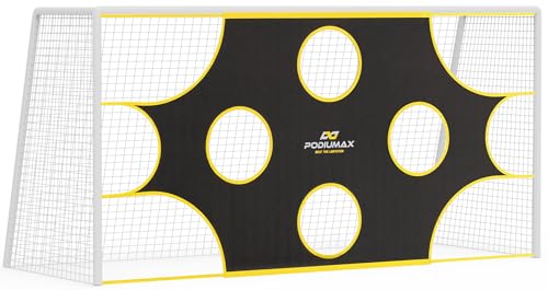 PodiuMax Soccer Goal Target Net with 10 Scoring Zones Compatible with 12x6 Soccer Goals