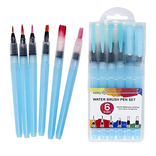 Kit de pincel Colorful Pincel de Aquarela Com Reservat&oacute;rio De &Aacute;gua Pl&aacute;stico