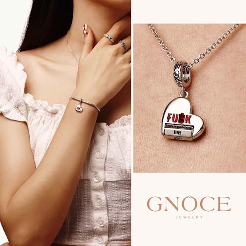 Image of GNOCE Witch Cauldron Pendant Charm,S925 Sterling Silver with Ruby Gemstones Dangle Charms Bead For Bracelets /Necklace Jewelry Gift For Women Girls Wife Daughter