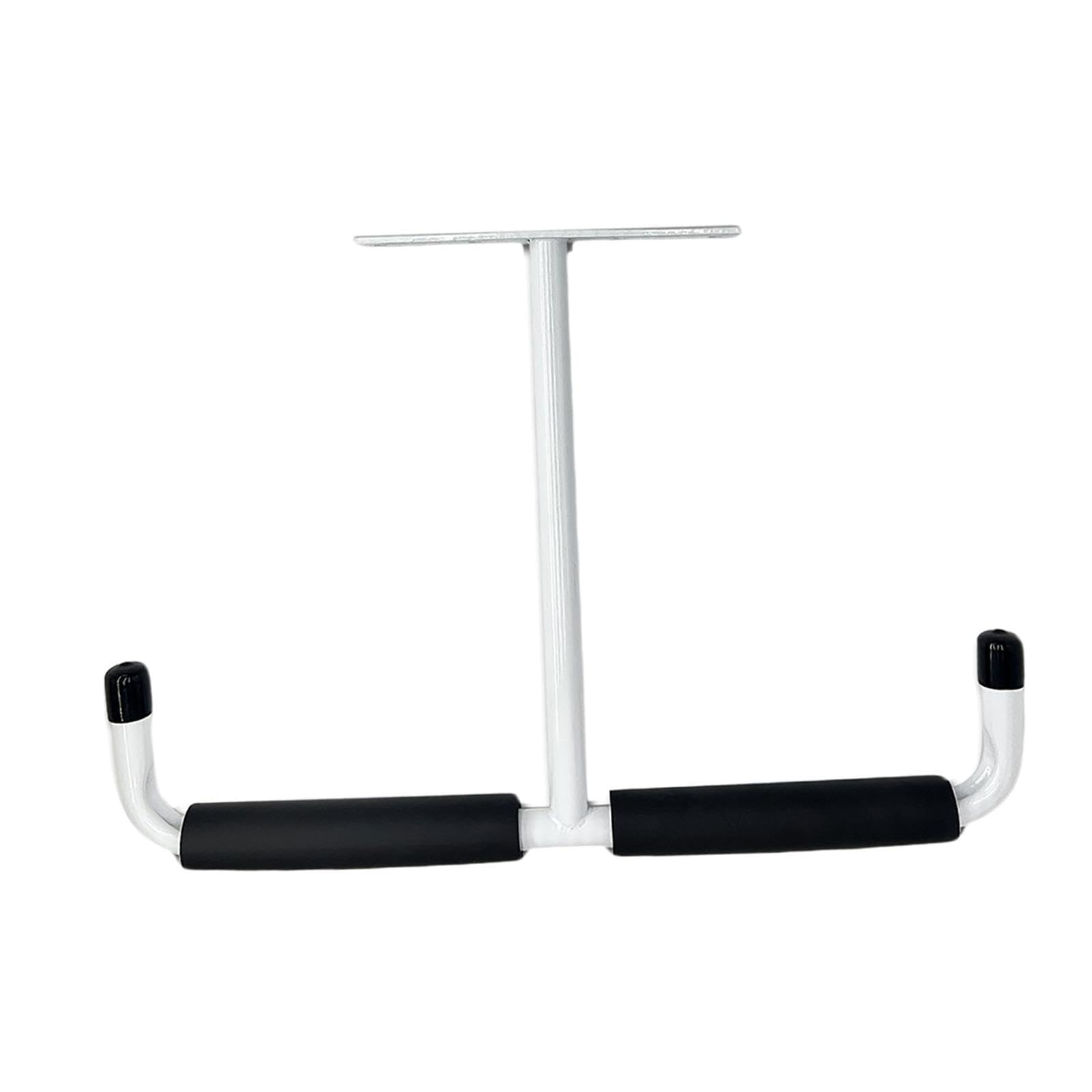 Twisaxc Utility Hook Ladder Hanger Ceiling Mount Hanging Items Effortlessly In Garage Spaces Ensuring Remains Intact. Overhead Storage Double Hook Measures 16.73''X11.81'' In