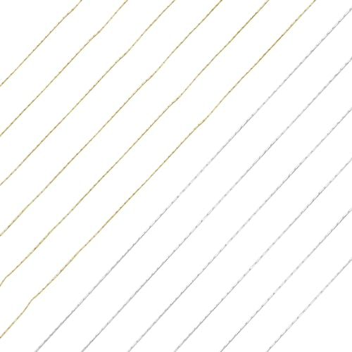 Hilos metálicos para bordado 4 unidades 0.1 mm miniatura 3