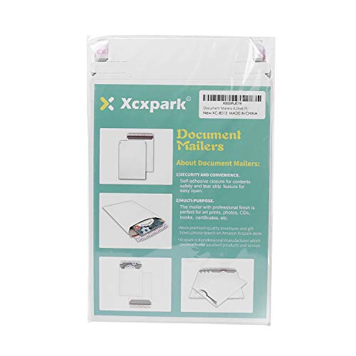 Xxcxpark-25-Pack-Rigid-Mailers-625-x-825-inches-Self-Seal-Photo-Document-Mailers-Premium-Cardboard-Keep-Flat-Envelopes-for-Photos-Pictures-Papers-Files-CD