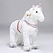 UFREE Riding Horse for Kids Birthday Gifts Pony Rider Mechanical Cycle Walking Action Plush Animal for 3 to 6 Years, US Design Patent, No Battery or Electricity, Giddy up, Small Size