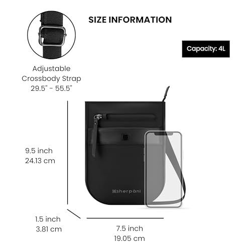 Image of Sherpani Prima, Small Anti Theft Crossbody Bag, Travel Shoulder Bag, Cross Body Purses, Handbags, Travel Gift