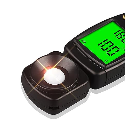 Medidor de lúmenes de mano para control de iluminación con pantalla HD 4