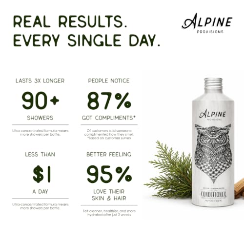Image of Alpine Provisions Natural Organic Conditioner Men & Women, Cedar & Sandalwood