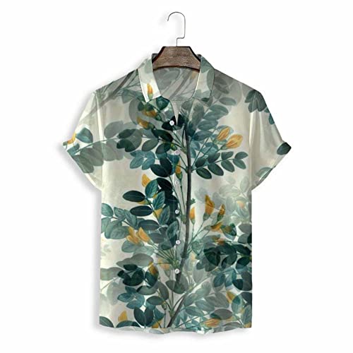 Chemise hawaïenne d'été pour hommes à manches courtes en haut de plage