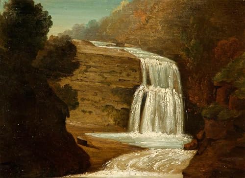 Toile peinture murale Upper Clyngwyn Fall de Penry Williams 60x90cm