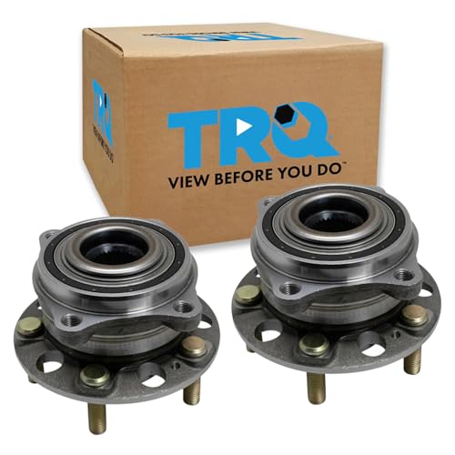Image of TRQ 2 Piece Rear Wheel Bearing & Hub Assembly Set with ABS Sensor Compatible with 2017-2020 Genesis G80 2015-2016 Hyundai
