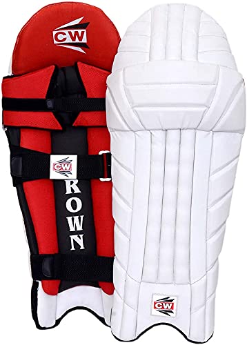 Jambières de cricket CW Crown contre les impacts douloureux protection batteur adulte
