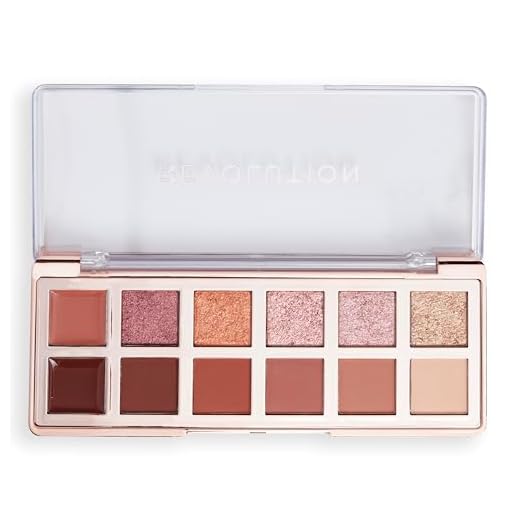 Makeup Revolution, Die Wahre Ikone Bronzene Lidschattenpalette, Creme, Matte & Schimmer-Finishes, 12 Mischbare Nuancen