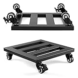 LITADA Metal Plant Caddy- Plant Dolly Heavy Duty, Plant Roller Powder Coated Steel with Metal Lockab