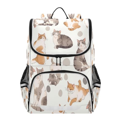 Sac à dos scolaire grande capacité avec bretelles confortables doodle