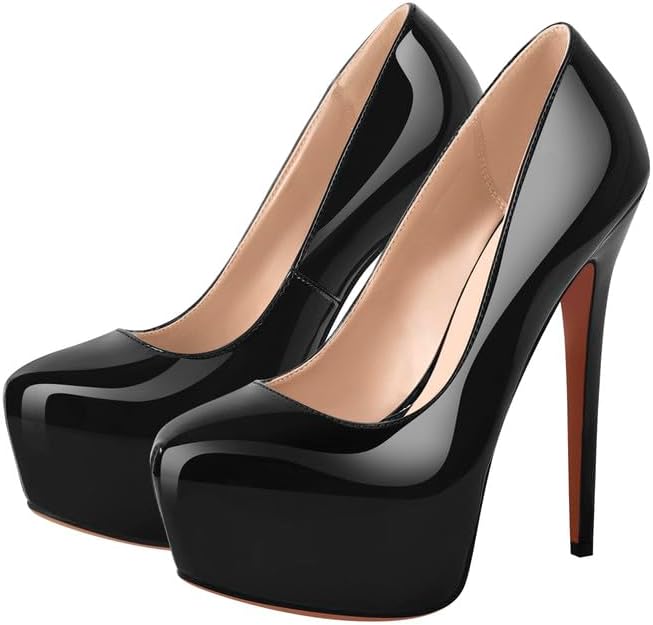 Richealnana Women's Double Platform Stiletto High Heel Pumps - Image 2