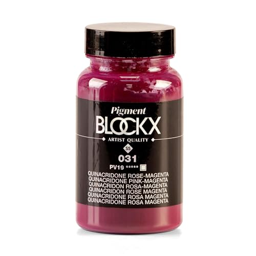 BLOCKX pigment poudre rose magenta PV19 pour peinture acrylique et huile