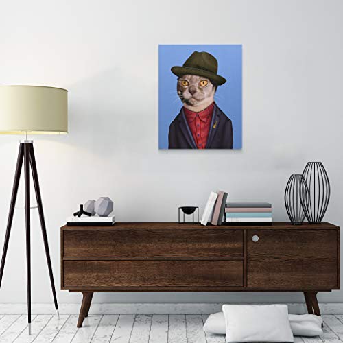 Empire Art Direct Pets Rock Mr Mercury Fine Giclee On Cotton Canvas Graphic Wall Art, 20" X 16" X 2", Ready To Hang, Black Baroque Frame #TOP4