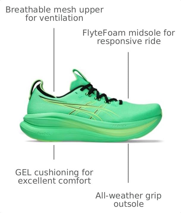 Image of ASICS Men's Gel-Nimbus 28 Running Shoes