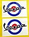 VESPA SCOOTER cible de MoD style drapeau Union Jack COCARDE autocollant décalque 200mm largeur