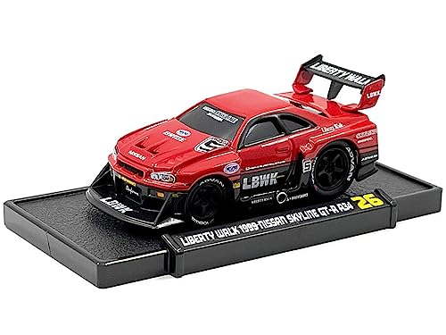 1999 Skyline GT-R (R34) modelo 1/64 Muscle Machines