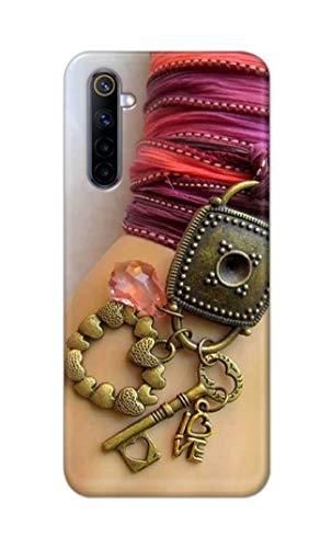 Image of Girl Hand with Keychain Hard Back Case Cover for Realme 6 Pro (6.6 inch) Back Cover -(J5) VNS2228
