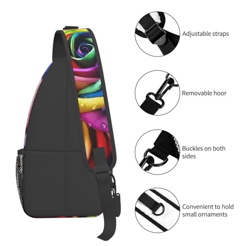 Bolso Cruzado para Hombre con Correa Diagonal Negro miniatura 5