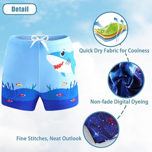 Image of Kids 6-in-1 Water Activity Kit with Trunks, Silicone Cap, Anti-Fog Goggles, Swim Tube, Nose Clip & Earplugs -Swim Set for Boys Pool, Beach