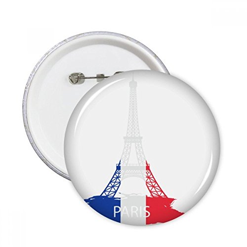 Badge Tour Eiffel Paris France lot de 5 pins multicolores idée cadeau souvenir original