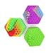 VEEAPE Dab Silicone Containers Food Grade 26ml 3Pcs, Non-Stick Wax Concentrate Container, Multipurpose Mixed Color Silicone Jars for Pigments, Lip Balm, Spices and Pills