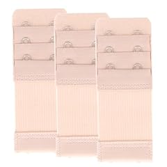 Beige, 2 Hook Bra Extenders 3/4 Inch Spacing