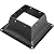 VEVOR Deck Post Base, 10 PCS Post Base Skirt, 4 x 4" (Internal 3.38x3.38") Post Support Flange, 2.5 LBS Deck Post Skirt, Powder-Coated Decking Post Base, Wood Post Anch for Deck Support Porch Railing