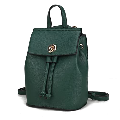 Image of MKF Collection Backpack Purse for Women, Vegan Leather Drawstring Backpack Top-Handle Ladies Fashion Travel Bookbag Daypack