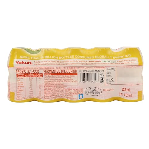 Image of Yakult Light Mango Probiotic Fermented Milk Drink, 325ml