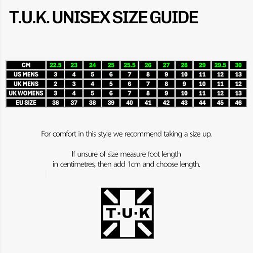 T.U.K Anarchic Creeper de Chaussures en Cuir pour Hommes et Femmes - Couleur Black White Leather - Gothiques à Punk Rock - Brothel Creepers - Chaussures compensées à Lacets - Taille EU42 – vue 6