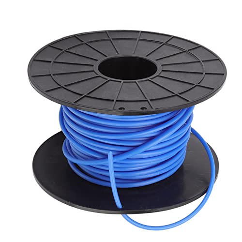 Linha de aparador de cortador de grama redondo 4 mm de espessura 30 m de comprimento azul substituiç