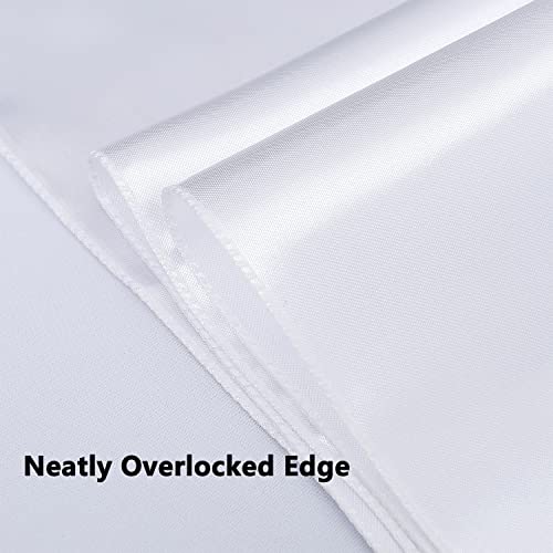 Magtowne Set Of 50 Satin White Chair Sashes For Wedding, 7 X 108 Inches White Chair Bows For Party, Satin Chair Ribbons Ties For Weddings Church Ceremony Event Chair Decorations #TOP3