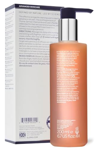 Elemis Sensitive Cleansing Face Wash 200 Ml, Detergente Viso Delicato Per Pulire, Lenire E Alleviare – Detergente Viso Per Pelle Sensibile E Secca Per Un Incarnato Sano., 200Ml - 2