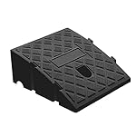 Curb-RampThreshold-Bridge-TrackCar-Slope-RampStable-Grid-Structurefor-Loading-DockSidewalkCarScooterBikeMotorcycleColorBlackSize25-27-13cm