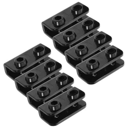 8pcs Plastic Tent Pole Corner Connectors with Snap-in Clip-on Design
