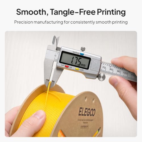 Image of ELEGOO PLA 3D Printer Filament 1.75mm Translucent Light Grey 1KG