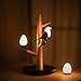 Produktbild Nfudishpu Magpie Nachtlicht USB Ladetischlampe Intelligentes menschliches Körperinduktion Nachtlicht Für Innen- und Außenbeleuchtung, Gartendekoration