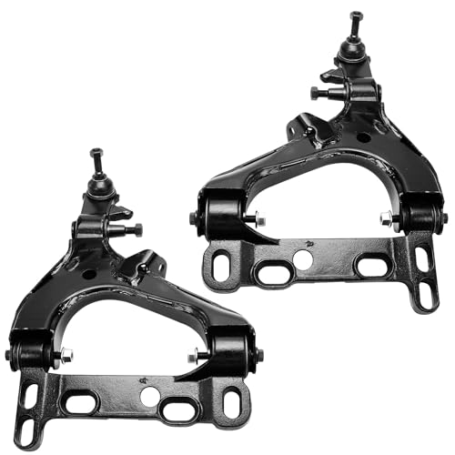 Image of Detroit Axle - Front End Kit for Chevy Trailblazer GMC Envoy XL XUV Buick Rainier Isuzu Ascender, 2 Lower Control Arms w /Ball Joints 2 Ready Struts 2 Outer Tie Rods Replacement 6pc Suspension Kit