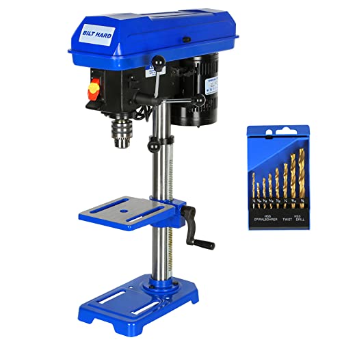 BILT HARD 10 in Drill Press with Drill Bit Set, 3/4HP Drilling Machine for Woodworking, CSA Certificate BILT HARD 10 in Drill Press with Drill Bit Set, 3/4HP Drilling Machine for Woodworking, CSA Certificate