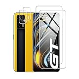 Effcotuo Protector de Pantalla para realme GT 5G Cristal Templado Protector de Lente de cámara para realme GT 5G cámara, [Cobertura máxima][Sin Burbujas] HD Cristal Vidrio Templado