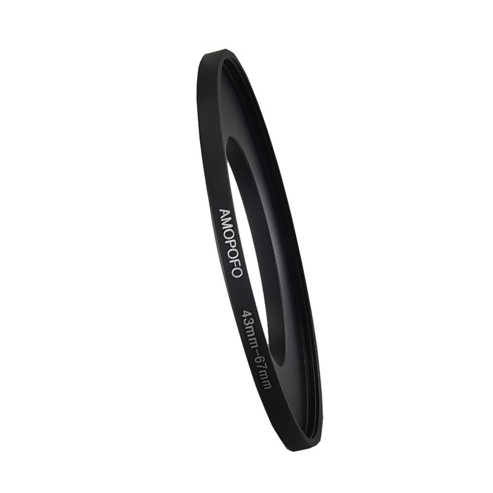 43mm Lens to 67mm Camera Filter Ring Compatible with for All Brands 43mm Lens and 67mm UV,ND,CPL Camera Filter Accessories