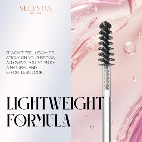Image of SELESTIA BEAUTY Clear Eyebrow Gel - Long-Lasting Formula for Strong Hold & Natural Finish, Clump & Flake Free - Taming & Defining Brow Lamination Gel, 0.095 fl.oz. - Strong As You Are