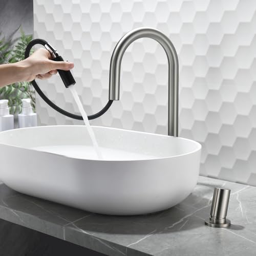 Robinet de lavabo de salle de bain en laiton massif avec mélangeur deux trous