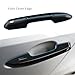 DLOVEG Upgraded Snap-on Door Handle Cover Compatible for 2019-2024 2025 Toyota Rav4 Accessories for Highlander 2020-2024 2025 No Adhesive Black Handle Protectors Glossy Black
