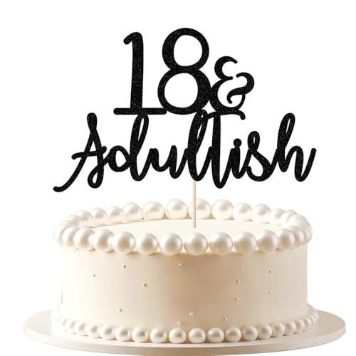 Decoración para tarta de cumpleaños número 18 como detalle especial de aniversario